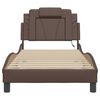 vidaXL Bed Frame "Viana" with LED without Mattress Brown 90x200 cm