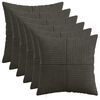 vidaXL Kudd&ouml;verdrag 6 st ALMELO Antracit 30 x 30 cm manchester