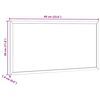 vidaXL Korktavla med massiv fururam 60x30 cm