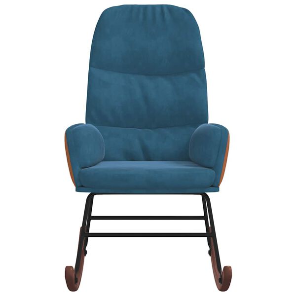 vidaXL Gungstol blå sammet