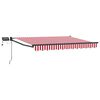 vidaXL Manuell utdragbar markis med LED-lampor 3 x 2,5 m