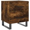 vidaXL S&auml;ngbord r&ouml;kf&auml;rgad ek 40x35x47,5 cm konstruerat tr&auml;