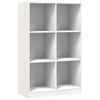 vidaXL Bokhylla vit 70x33x110 cm massiv furu