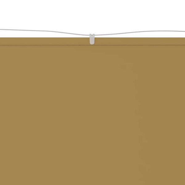 vidaXL Markis vertikal beige 100x1000 cm oxfordtyg