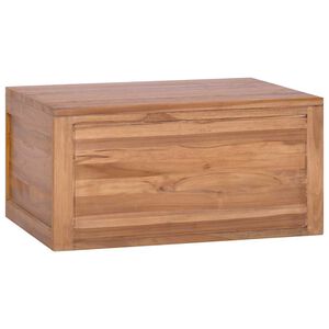 vidaXL V&auml;ggmonterad badrumskommod 60x45x30 cm massiv teak