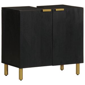 vidaXL Tv&auml;ttst&auml;llssk&aring;p svart 62x33x58 cm konstruerat tr&auml;