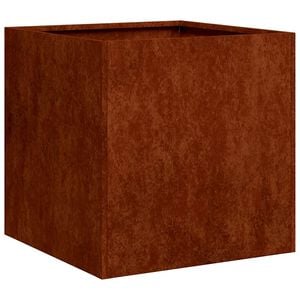 vidaXL Planteringsk&auml;rl rostig 40x40x40 cm v&auml;derbest&auml;ndigt st&aring;l