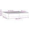 vidaXL Boxspring-s&auml;ngram svart 200x200 cm tyg