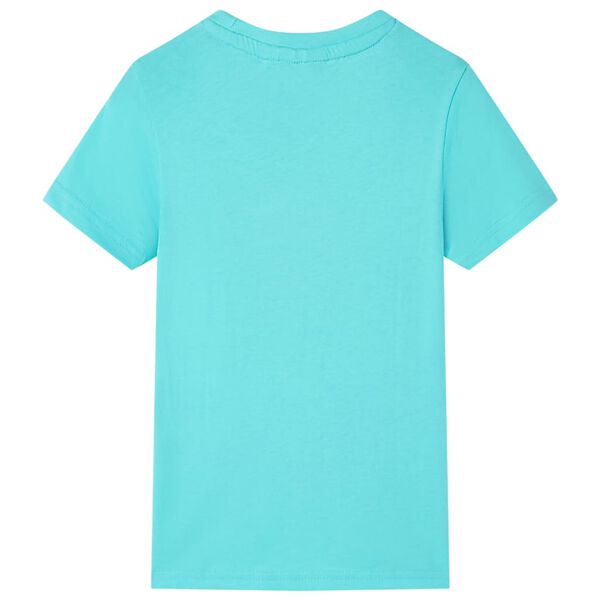 T-shirt med korta &auml;rmar f&ouml;r barn aqua 128