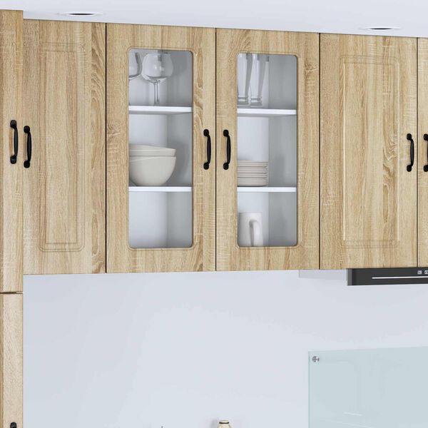 vidaXL K&ouml;kssk&aring;p Kalmar 2 pcs Sonoma-ek 40 x 31 x 80 cm Konstruerat tr&auml;