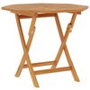 vidaXL Hopf&auml;llbart tr&auml;dg&aring;rdsbord Naturlig 90 x 90 x 75 cm