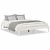 vidaXL S&auml;ngram utan madrass extra l&aring;ng vit 140x210 cm massiv furu