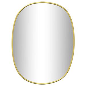 vidaXL V&auml;ggspegel guld 30x25 cm