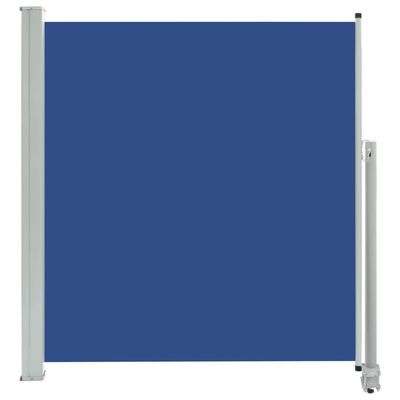 vidaXL Infällbar sidomarkis 140 x 300 cm blå