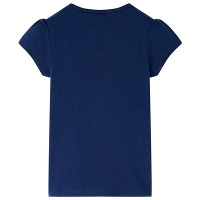 T-shirt för barn marinblå 92