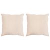 vidaXL Kudde 2 st 60 x 60 cm Alla &aring;rstider Kapok Fiber Beige