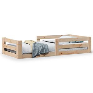 vidaXL S&auml;ngram utan madrass 80x200 cm massiv furu
