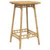 vidaXL Barbord f&ouml;r utomhusbruk fyrkantigt 55x55x100 cm bambu