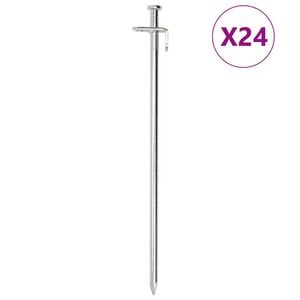vidaXL T&auml;ltpinnar 24 st 30 cm 8 mm galvaniserat st&aring;l