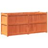 vidaXL Odlingsl&aring;da vaxbrun 150x50x70 cm massiv furu