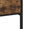 vidaXL Sängram utan madrass metall rökfärgad ek 120x190 cm