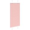 vidaXL Plisserad persienn rosa 65x150cm tyg bredd 64,4cm polyester