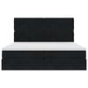 vidaXL Ottoman s&auml;ngram med madrasser svart 200x200 cm sammet