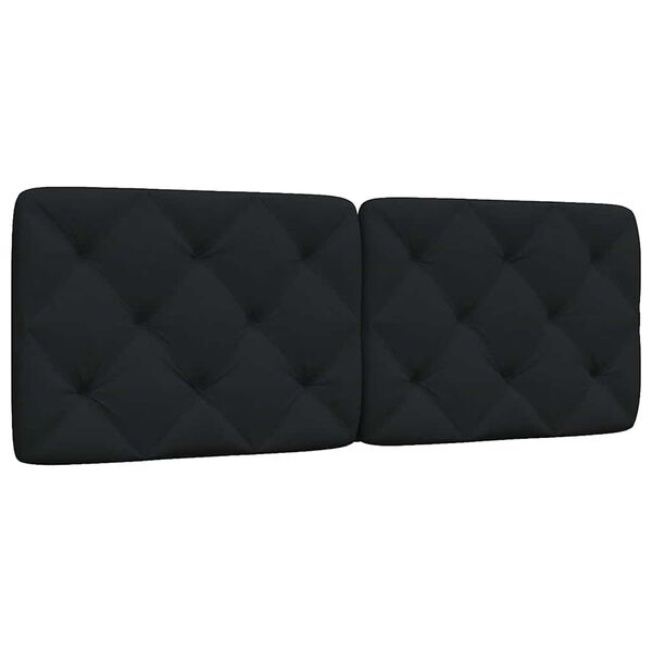 vidaXL Headboard Cushion Black 120 cm Fabric
