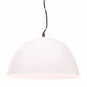 vidaXL H&auml;nglampa industriell vintage 25 W vit rund 41 cm E27