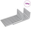 vidaXL Sexkantnyckel 2118 pcs Silver 32 x 86 mm St&aring;l