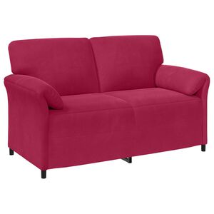 vidaXL 2-sits soffa Vinr&ouml;d 158 x 83 x 95 cm Sammet