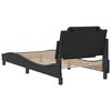 vidaXL Bed Frame without Mattress "Zadar" "Zadar" Black 80x200 cm Faux Leather