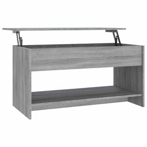 vidaXL Soffbord gr&aring; sonoma 102x50x52,5 cm konstruerat tr&auml;