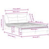 vidaXL Bed with Mattress "Hvar" Light Grey 160x200 cm Fabric