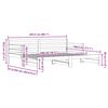 vidaXL Dagbädd med extrasäng 80x200 cm massiv furu