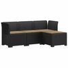 vidaXL 4-sits Tr&auml;dg&aring;rdsoffa med Kuddar Rattan Look PP Antracit