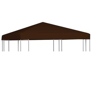 vidaXL Paviljongtak 310 g/m&sup2; 3x3 m brun