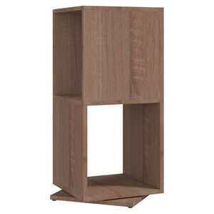 vidaXL Roterande hylla sonoma-ek 34,5x34,5x75,5 cm konstruerat tr&auml;
