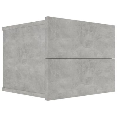 vidaXL Sängbord 2 st betonggrå 40x30x30 cm spånskiva