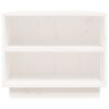 vidaXL Soffbord vit 90x49x40,5 cm massiv furu