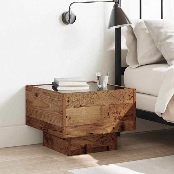 vidaXL Kaffeebord Gammalt tr&auml; 40 x 40 x 30 cm Konstruerat tr&auml;