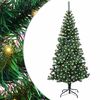 vidaXL Konstgjord F&ouml;rbelyst Julgran Gr&ouml;n 210 cm PVC och metall