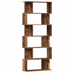 vidaXL Bokhylla gammalt tr&auml; 80x24x192 cm konstruerat tr&auml;