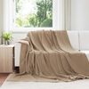 vidaXL Kastfilt Kamel 220 x 240 cm Fleece