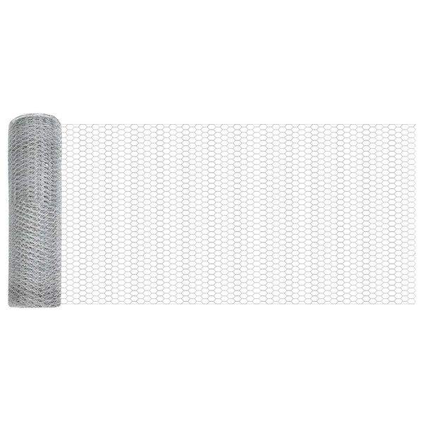 vidaXL St&auml;ngselstolpe Silver 100 x 1 m (13 mm n&auml;t) St&aring;l