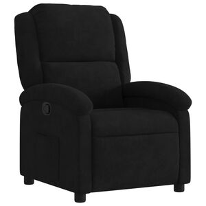 vidaXL Reclinerf&aring;t&ouml;lj svart sammet
