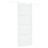 vidaXL Skjutd&ouml;rr 93 x 232 cm Konstruerat tr&auml; Vit