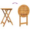 vidaXL Trädgårds Bistro Set 3 pcs Brun massivt akacia