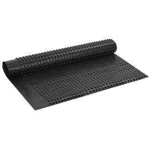 vidaXL Prickig Avvattningsskiva Svart 1 x 20 m HDPE