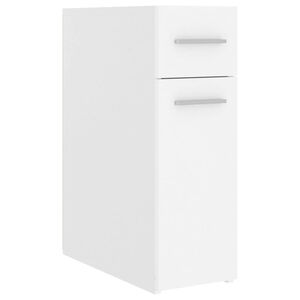 vidaXL Apotekssk&aring;p vit 20x45,5x60 cm konstruerat tr&auml;